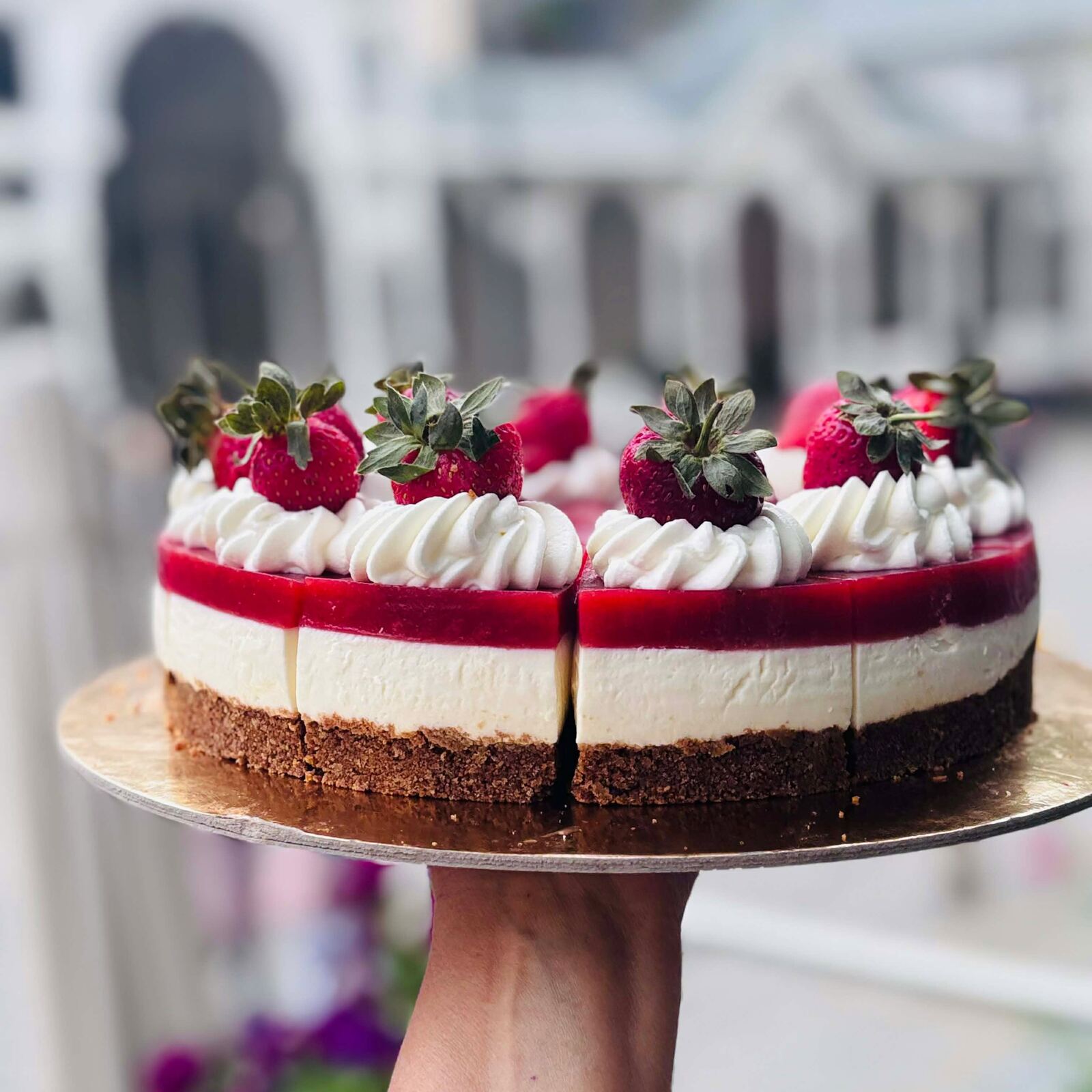 Jahodový cheesecake
